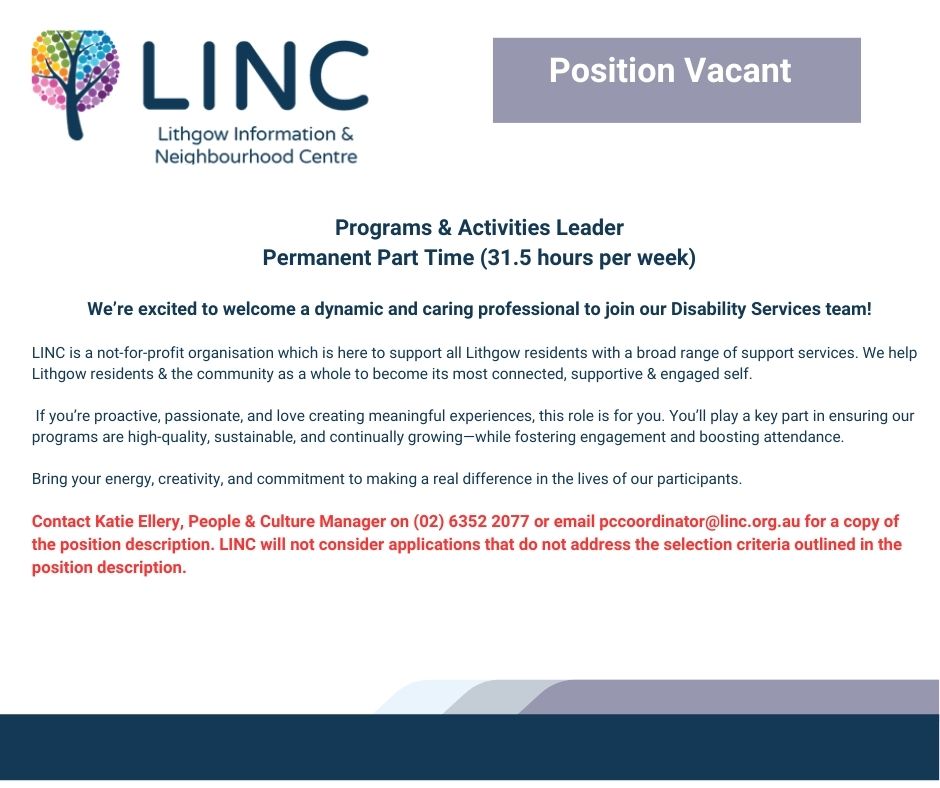 Programs and Activities Leader