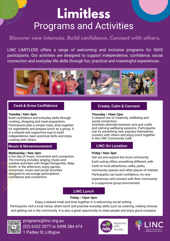 Disabilities Programs Flyer A4